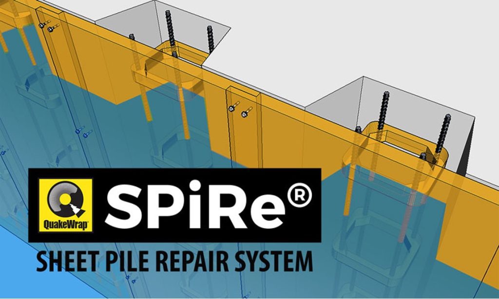 SPiRe® logo for repair of corroded seawalls and sheet piles