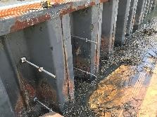 repair of corroded seawall