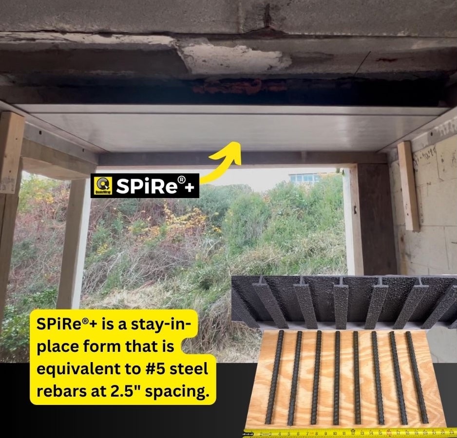 Corroded Slab Being Repaired with SPiRe®+